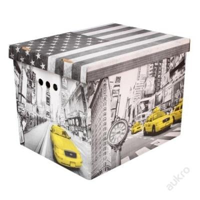 Dekorativní krabice New York XL  úložný box (0002)