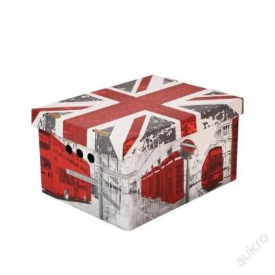Dekorativní krabice Londýn A4 _ úložný box _(0004)