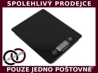 ELEKTRONICKÁ KUCHYŇSKÁ VÁHA SLIM SKLENĚNÁ LCD 5KG