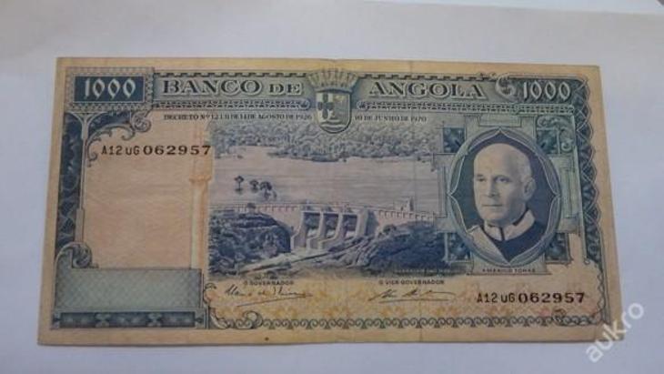 1000 escudos ANGOLA 1970 z oběhu - Sběratelství