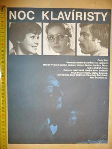 Filmový plakát - NOC KLAVÍRISTY (II.verze plakátu)
