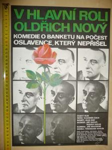 Filmový plakát - V HLAVNÍ ROLI OLDŘICH NOVÝ - 1980