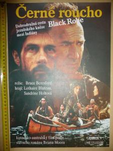 Filmový plakát z kina - ČERNÉ ROUCHO - 1991
