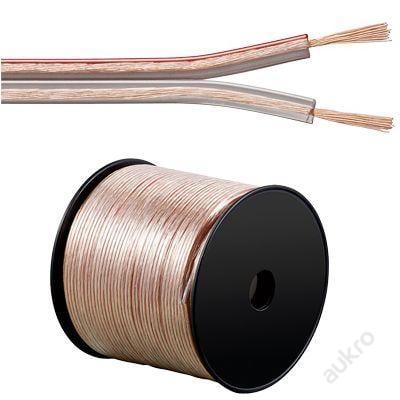 Repro reproduktorový kabel 100% Cu měď 2x 0,5mm 1m