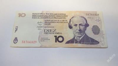 10 pesos 2006  ARGENTINA z oběhu