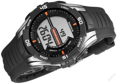 Digitální hodinky XONIX, stopky, datum, WR100M
