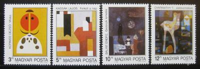 Maďarsko 1989 Moderní umění SC# 3209-12 0169
