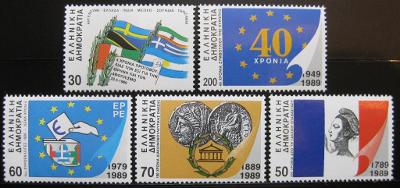 Řecko 1989 Různá výročí SC# 1659-63 $9 0846