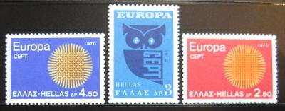 Řecko 1970 Europa CEPT SC# 985-87 $9.75 0846
