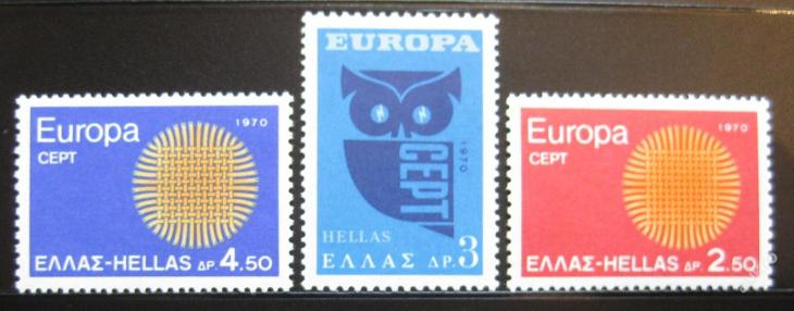 Řecko 1970 Europa CEPT SC# 985-87 $9.75 0846 - Známky