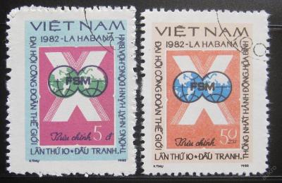 Vietnam 1982 Kongres odborů SC# 1165-66 0595