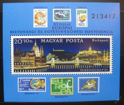 Maďarsko 1982 Budapešť SC# B328 0185