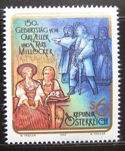 Rakousko 1992 Skladatelé operet SC# 1567 0090