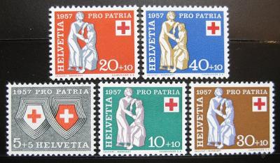 Švýcarsko 1957 Pro patria Mi# 641-45 11€ 0133