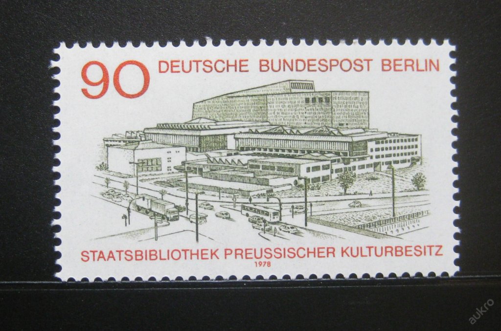 Západný Berlín 1978 Národná knižnica Mi# 577 0261 - Známky Nemecko