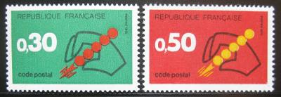 Francie 1972 Uvedení PSČ Mi# 1795-96 0389