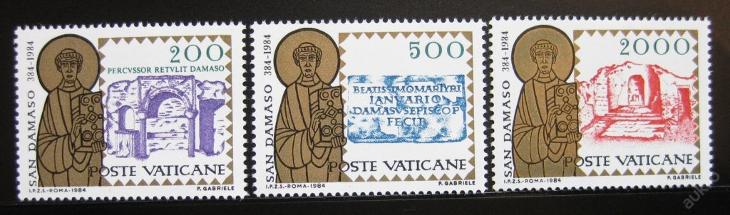 Vatikán 1984 Svatý Damasus I. Mi# 864-66 0082