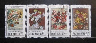 Rumunsko 1979 Umění, květiny Mi# 3619-22 0074