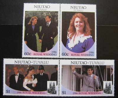 Niutao 1986 Královská svatba Mi# 76-79 0914