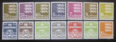 Dánsko 1972-78 Malá pečeť SC# 493-506 $26.20 0780