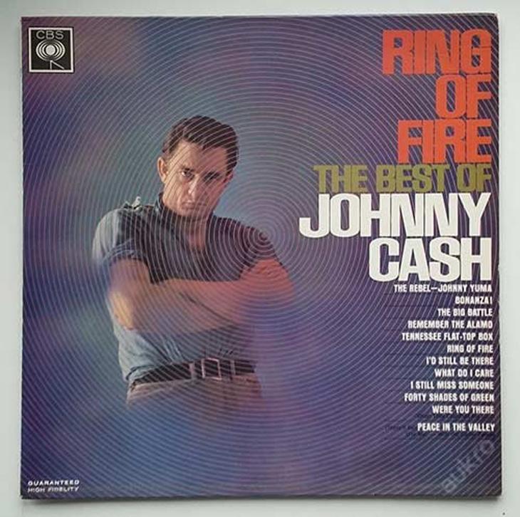 LP Johnny Cash - Ring of Fire (pouze obal) - Hudba