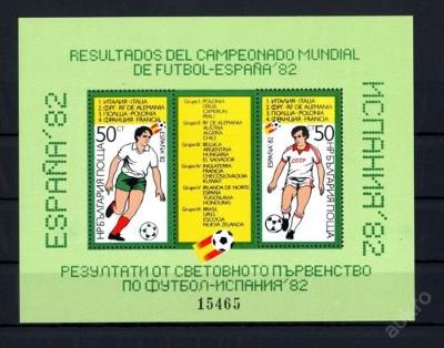 Bulharsko 1982 MS ve fotbale Mi# Block 127 Kat 15€