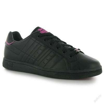 Dámské černé kožené boty Lonsdale, velikost UK 8 (42)