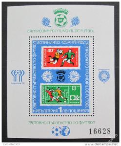 Bulharsko 1979 MS ve fotbale Mi# Bl 97 40€ 1028