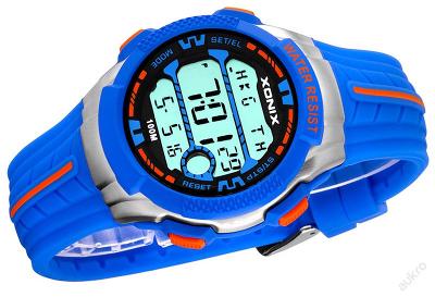 Sportovní hodinky XONIX, světový čas, vodotěsné