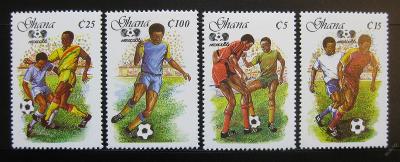 Ghana 1987 MS ve fotbale Mi# 1138-41