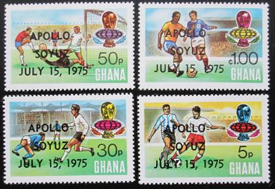 Ghana 1974 MS ve fotbale přetisk Mi# 581-84