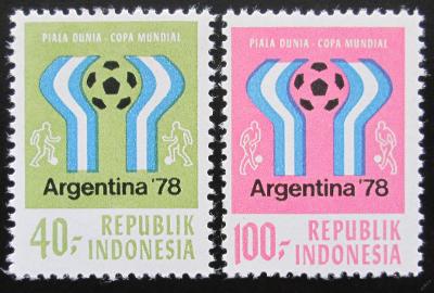 Indonésie 1978 MS ve fotbale Mi# 896-97
