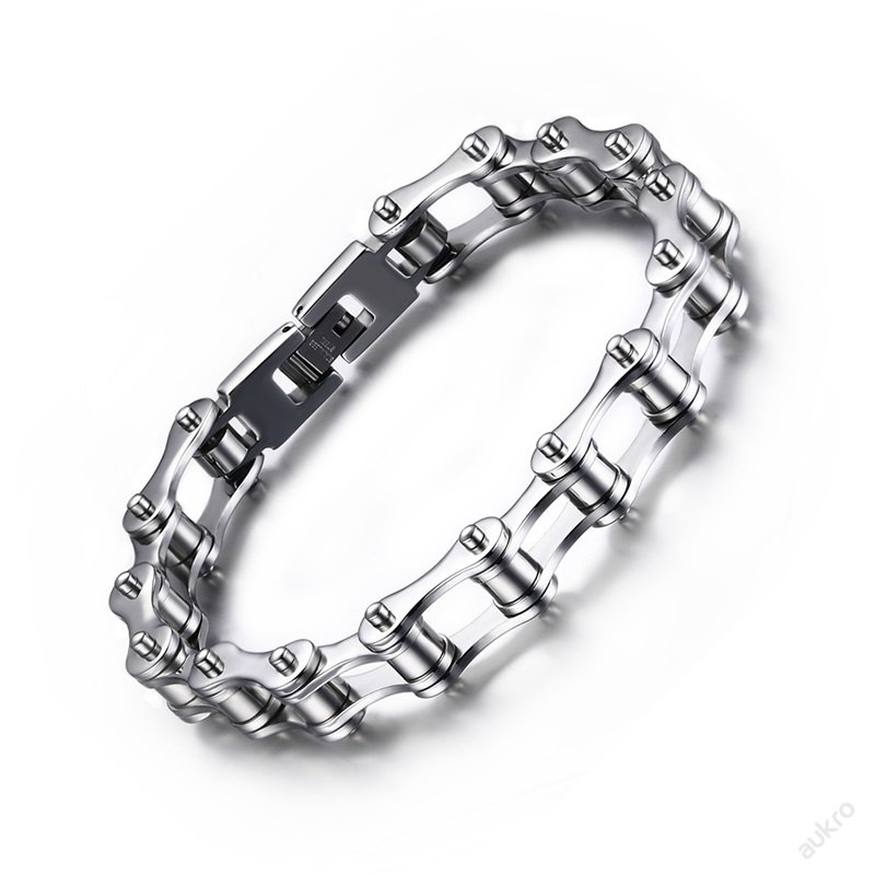Pánský stříbrný náramek,chirurgická ocel - SKLADEM - Šperky