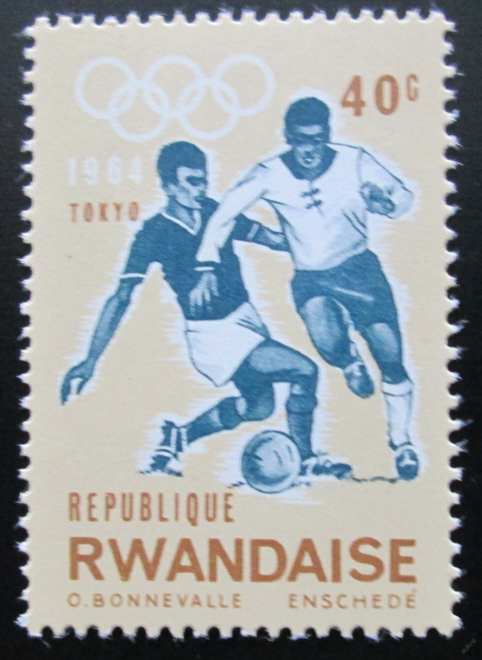 Rwanda 1964 Fotbal, LOH Tokio Mi# 80 - Známky