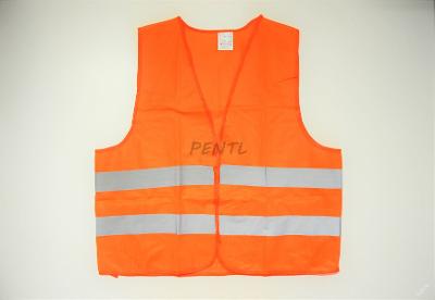reflexní vesta do auta oranžová povinná výbava XXL