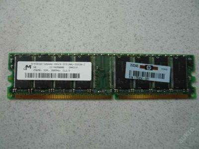Operační paměť RAM DDR HP 256MB DDR 266MHz CL2,5