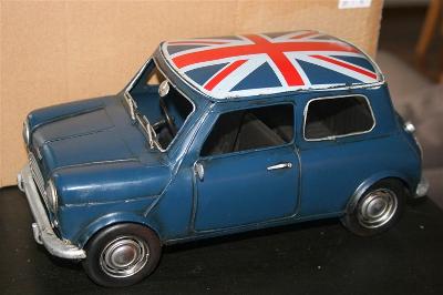 1:12 plechový model Mini Cooper 1960