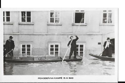 Kampa, Povodeň, 15.III.1940, Praha