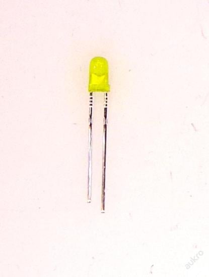 LED žlutá 3mm - Aktivní elektro součástky