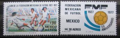 Mexiko 1977 Fotbalová federace Mi# 1551-52 0954
