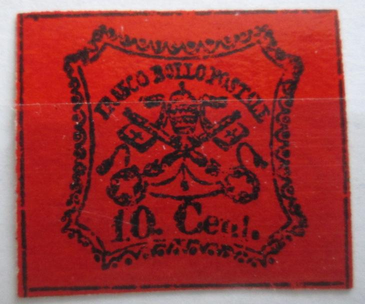 Papežský stát 1867 Erb Mi# 15 Kat 850€ 1212