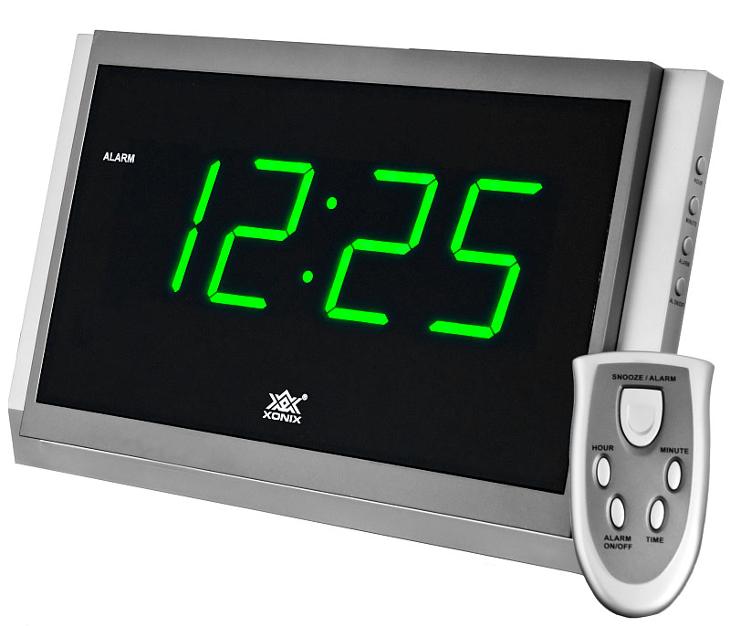 Digitální hodiny XONIX s ovladačem, budík + snooze