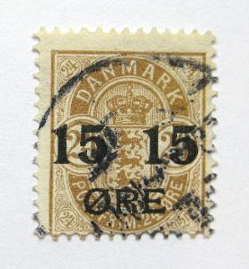 Dánsko 1904 Erb přetisk Mi# 41 Kat 6€ 0862