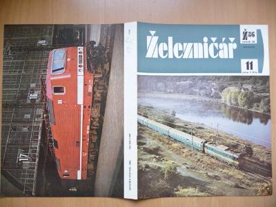 Časopis - ŽELEZNIČÁŘ - číslo 11. z roku 1986