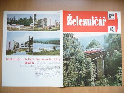 Časopis - ŽELEZNIČÁŘ - číslo 15. z roku 1986