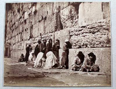 Album 10x velké foto. Jerusalem, Salomons tempel, D.Moschee..Bonfils