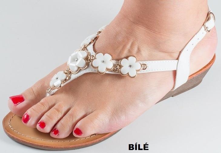 Luxusní bílé sandálky vel. 37,38,39,40 - SKLADEM 4 BARVY - Oblečení, obuv a doplňky