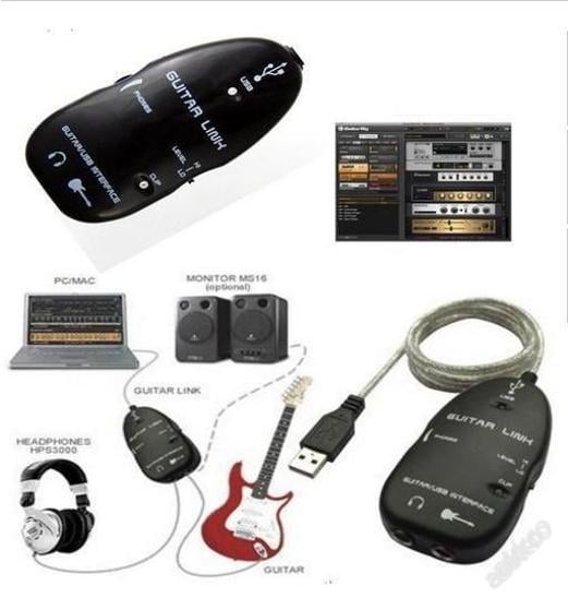 USB kytarový interface připojení kytary k počítači SKLADEM  - Hudba a film