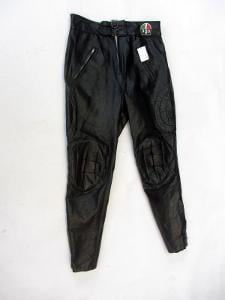 Koženkové kalhoty - obvod pasu: 80 cm
