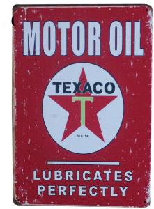 Texaco Motor Oil - dekorační cedule 20 x 30 cm